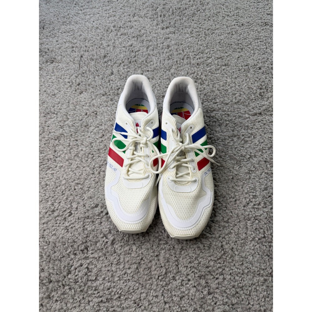 Adidas ZX 750 HD Mens White Multi Color Sneakers FY1148 Size 10.5